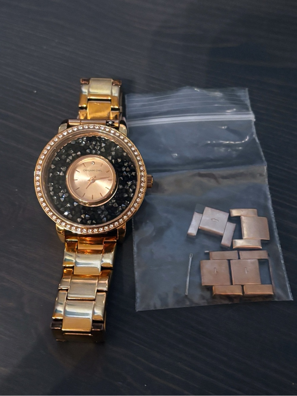 Origami Owl rose gold watch
